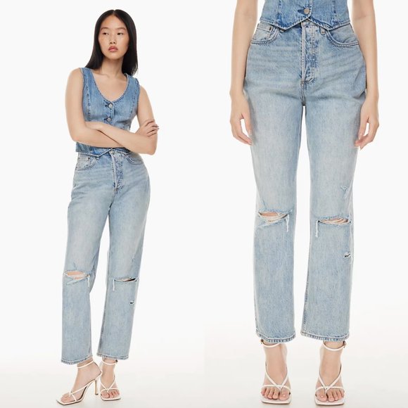 Aritzia Denim - Aritzia Denim Forum The Joni High Rise Loose Jeans High-Waisted 90s Slouchy 24